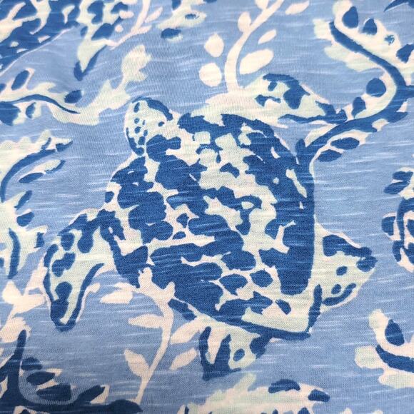 Lilly Pulitzer Dev Knit Top Size XS Blue Turtle Peri Turtley Awesome NEW NWT - Picture 5 of 14